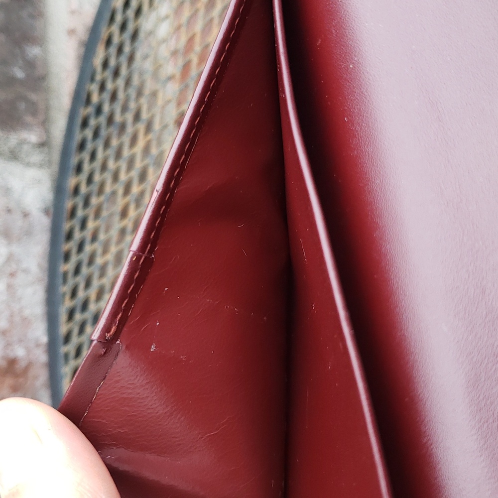 Vintage Cartier Long International Leather Bifold Wallet Gold Gussets Luxury - Picture 12 of 15